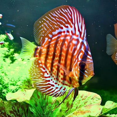 Red Turquoise Discus
