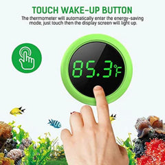 Aquarium Digital Thermometer Led Fish Tank Temperature Gauge Wireless Design