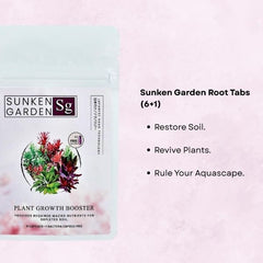 Sunken Garden root Tabs (6+1) – Restore Soil. Revive Plants. Rule Your Aquascape.