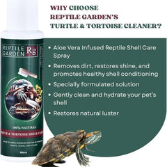 Reptile Garden Turtle & Tortoise Shell Cleaner – Aloe Vera Infused Shell Cleaner