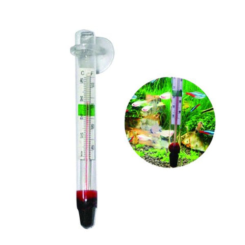 Thermometer with suction cup for aquarium fish tank