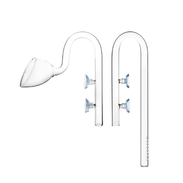 Glass Lily Pipe Inflow Outflow Set