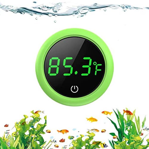 Aquarium Digital Thermometer Led Fish Tank Temperature Gauge Wireless Design