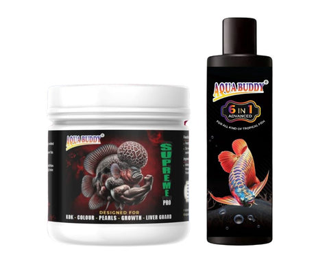 Aqua Buddy Combo (Bacteria + Flowerhorn food)