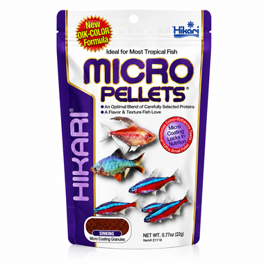 Hikari Tropical Micro Pellets Fish Food for All Life Stages, 22g
