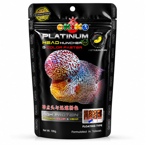 OKIKO PLATINUM FLOWERHORN FISH FOOD 100g