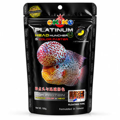 OKIKO PLATINUM FLOWERHORN FISH FOOD 100g