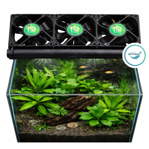Aquarium cooling fans