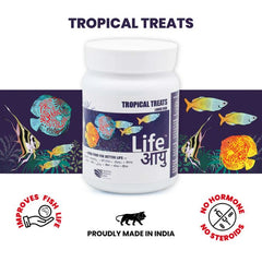 Life AAYU Tropical Treats Fish Food – Ayurvedic Immunity Boost Pellets for Tropical Fish (70g)