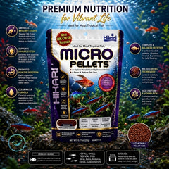 Hikari Tropical Micro Pellets Fish Food for All Life Stages, 22g