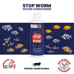 Sunken Garden Stop Worms | Liquid De-Wormer for Freshwater Aquariums | Safe for Fish, Shrimp & Snails