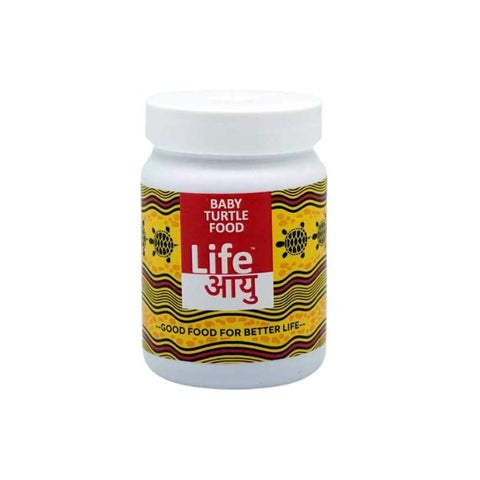 Life AAYU Baby Turtle Food – Ayurvedic Handmade Pellets for Shell Growth, Calcium & Vitality | For 2”–4” Baby Turtles (70g)