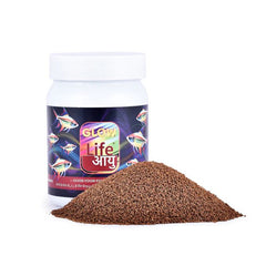 Life AAYU Glow Fish Food – Natural Color Enhancer with Spirulina, Paprika & Beta Carotene | Digestion-Friendly Floating Pellets (63g)