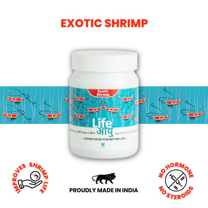 Life Aayu Shrimp Exotic Food - Best Growth & Breeding