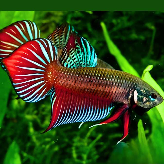 Wild Betta Red Splendens Phu Area Male