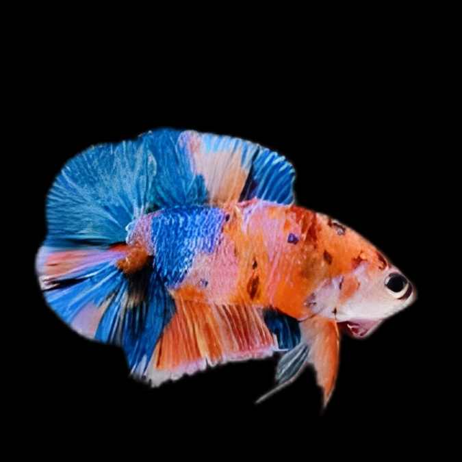 Double Tail Candy Galaxy Plakat Male Betta