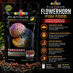 OKIKO PLATINUM FLOWERHORN FISH FOOD 100g