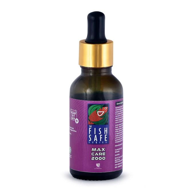 The Fish Safe Series Max Care 2000 | Broad-Spectrum Internal Medication | For All Tropical Fish | 30 ml