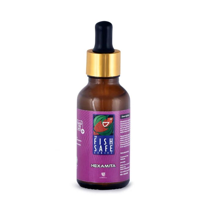 The Fish Safe Hexamita | Advanced Internal Parasite Treatment | For Cichlids & Tropical Fish | 30 ml