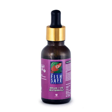The Fish Safe Series Gram -Ve (Internal) | Internal Bacterial Infection Cure | For Tropical Fish | 30 ml