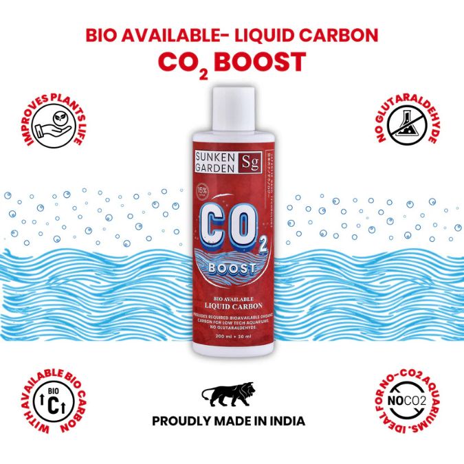 Sunken Garden Liquid CO2 Boost – Organic Carbon Source for Aquatic Plants | Algae-Free Growth | Shrimp Safe (200+30ml)
