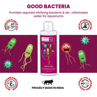 Sunken Garden Good Bacteria – Premium Denitrifying Bacteria for Water Clarity & Bio Stability | Safe for Shrimp & Invertebrates (200+30ml)