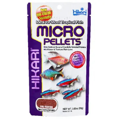 Hikari Tropical Micro Pellets Fish Food for All Life Stages, 22g