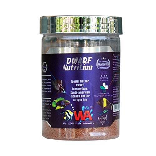 WA DWARF NUTRITION SINKING PELLETS FOR CICHLID 220GM