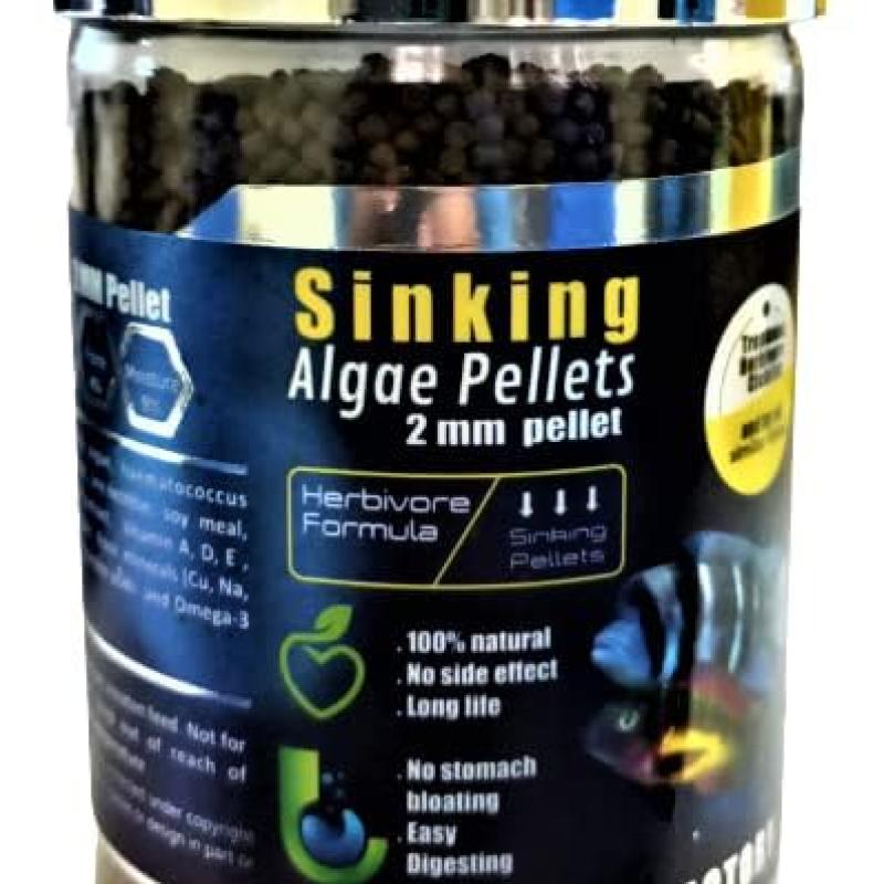 WA Sinking Algae Pellets (Size : 2MM Pellet), 500ML (270G)