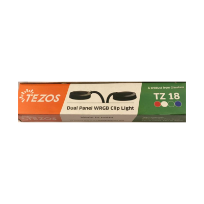 TEZOS | WRGB Clip Lights | Dual Panel | 18W | Model: TZ18