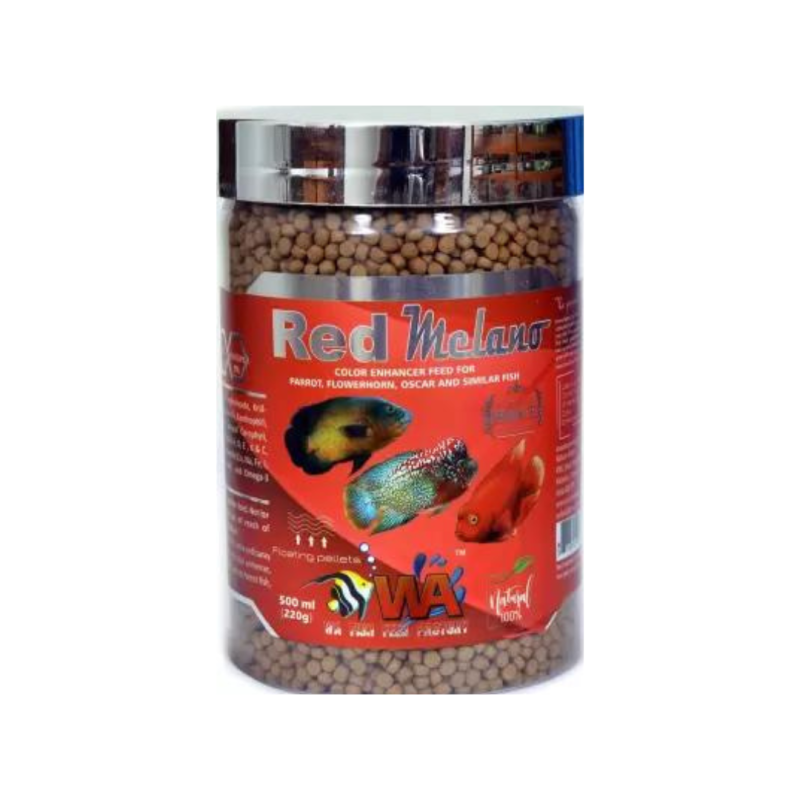 WA RED MELANO FISH FEED 220G