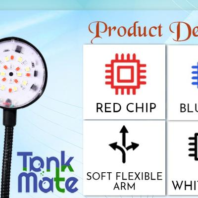 TankMate | 3 step Colour changing Lights | Single Pannel | 5W | Model: TM5